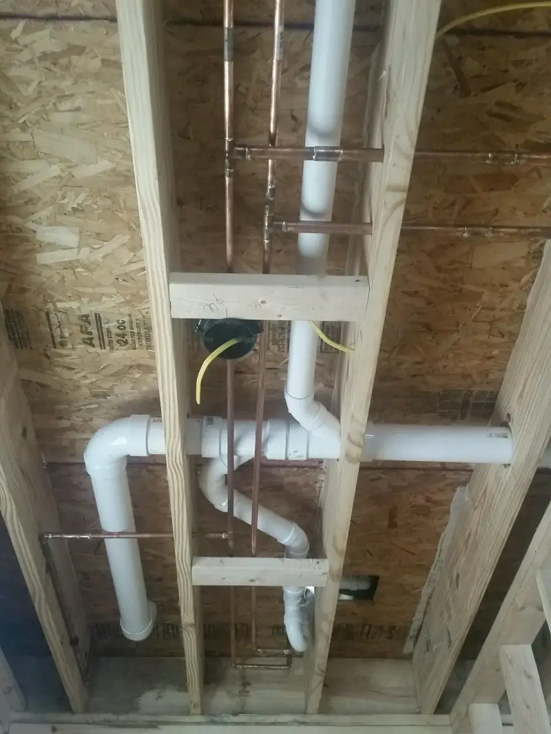 new construction plumbing - pipes