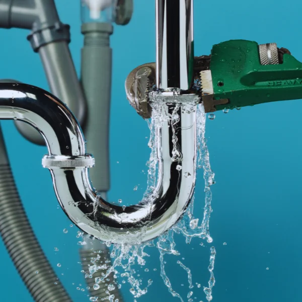 leak - plumbing emergency - water leaking from pipe